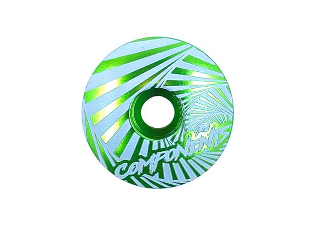 Factor Psycho Top Cap Grønn 1 1/8", aluminium