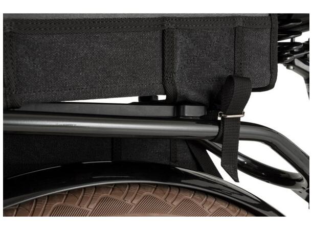 Fastrider Celo Sideveske Sett Grå, 34 ltr, Stroppefeste 