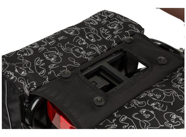Fastrider Livia Trend Sideveske Sett 33 ltr, Stroppefeste 