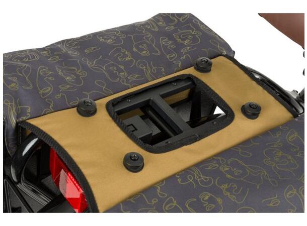 Fastrider Livia Trend Sideveske Sett Oliven, 33 ltr, Stroppefeste 