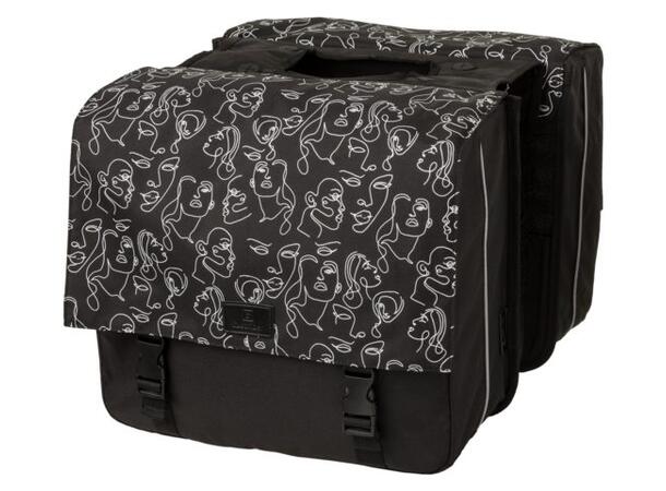 Fastrider Livia Trend Sideveske Sett Sort, 33 ltr, Stroppefeste 