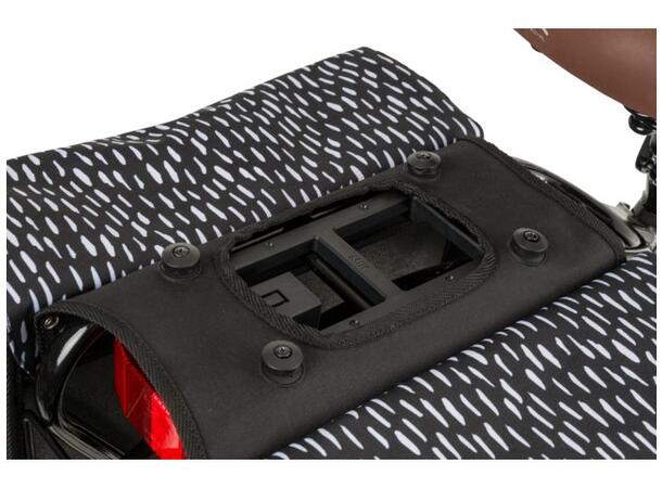 Fastrider Nara Trend Sideveske Sett Sort, 33 ltr, Stroppefeste 