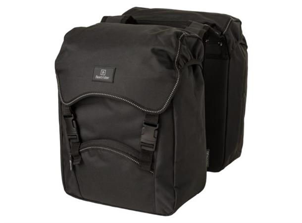 Fastrider Unibag Traffic Sideveske Sett Sort, 28 ltr, Stroppefeste
