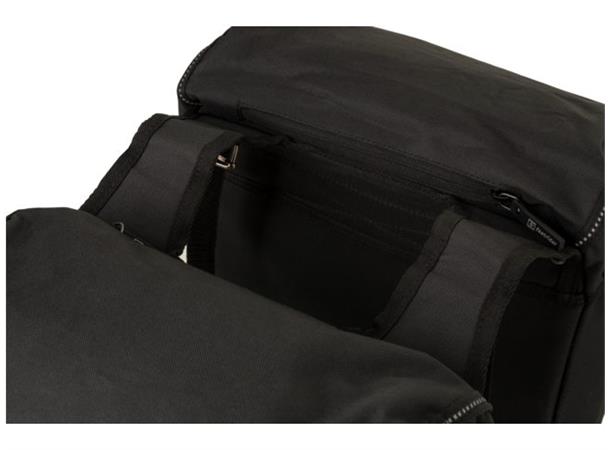 Fastrider Unibag Traffic Sideveske Sett Sort, 28 ltr, Stroppefeste