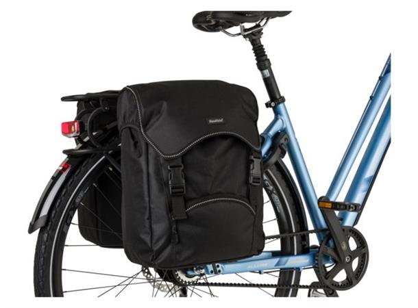 Fastrider Unibag Traffic Sideveske Sett Sort, 28 ltr, Stroppefeste
