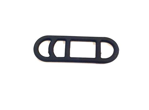 Gemini Juno Gummistrikk Sort, 