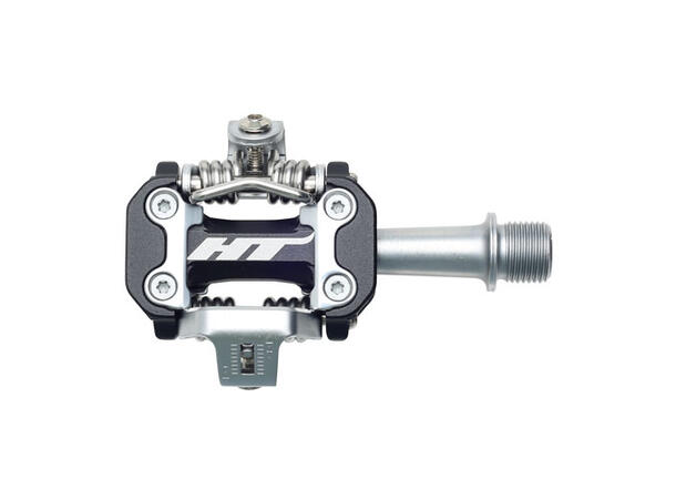 HT M2 XC Pedaler Sort Alu, m/cleats, 305gr 
