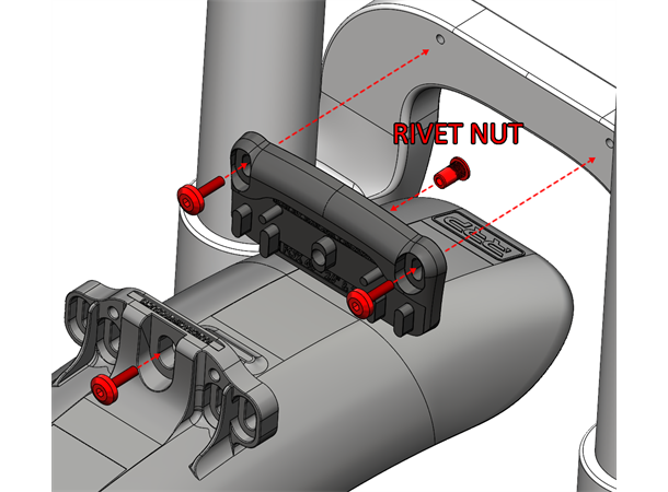 RRP ProGuard Bolt On Adapter FOX Til bruk med ProGuard Bolt On V1/V2, #4 