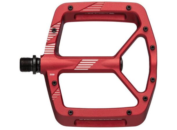Race Face Aeffect R Platform Pedaler Rød, Alu, 110x115mm, 20-pins, 440g 