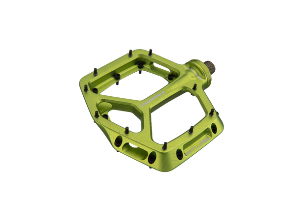 Race Face Atlas  Platform Pedaler Grønn Alu, 110x108mm, 20-pins, 376g 