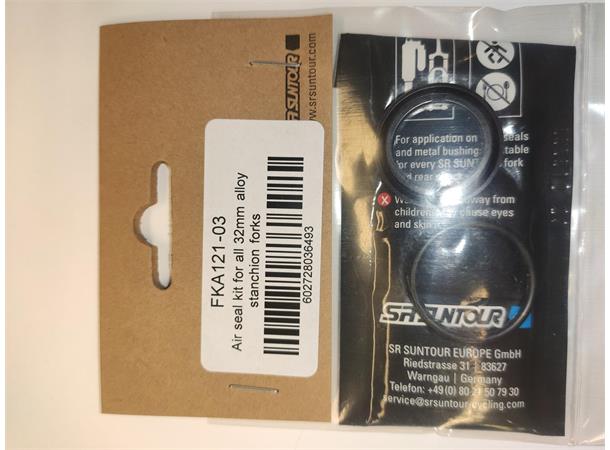 SR Suntour Air Seal 32mm Pakningssett 32mm, AXON, RAIDON, EPIXON 