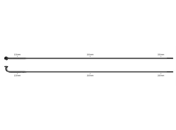 Sapim Strong Sort eike J-bend, 2.3/2.0mm, 1 stk 