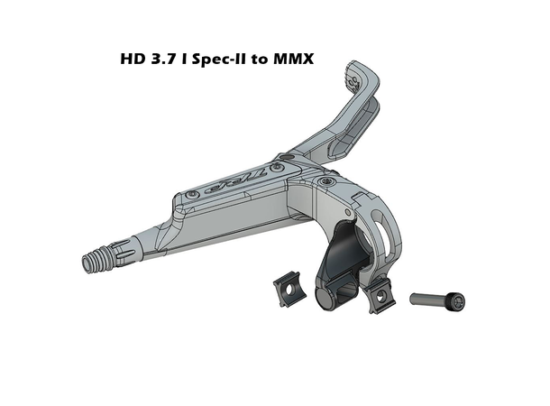 TRP Matchmaker HD3.7 Sram Adapter V Sort, alu, HD3.7 