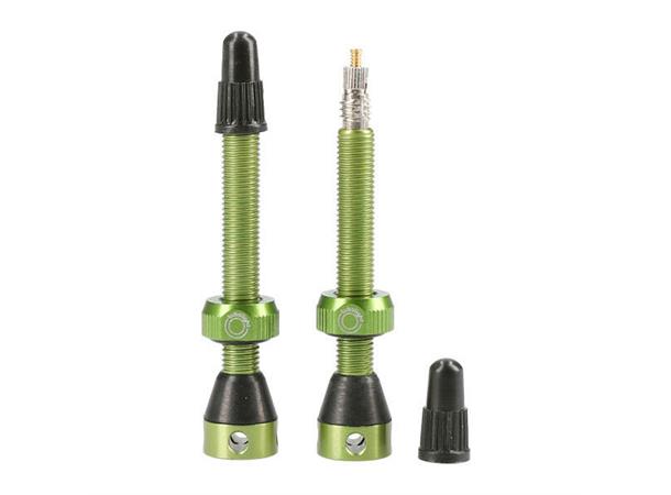 Tubolight Tubeless Ventil 50mm PAR Grønn Presta, alu, 12gr (par) 