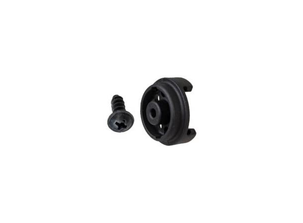 AGU KlickFix Plastkrok Rotational hook with screw, sort 