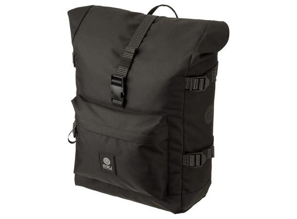 AGU Urban Trend H20 Rolltop Sideveske Sort/Refleks, 14l,730g,Vanntett,28x35x14 