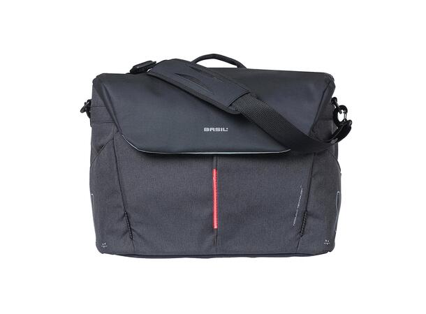 Basil B-Safe Nordlicht Sideveske Grå, 17ltr, Hook On System 