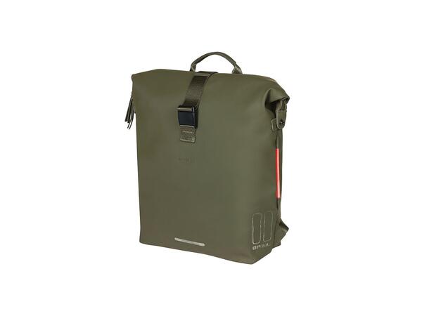Basil SoHo Nordlicht Sekk Moss Grønn, 17l, IPX3, Hook On System 