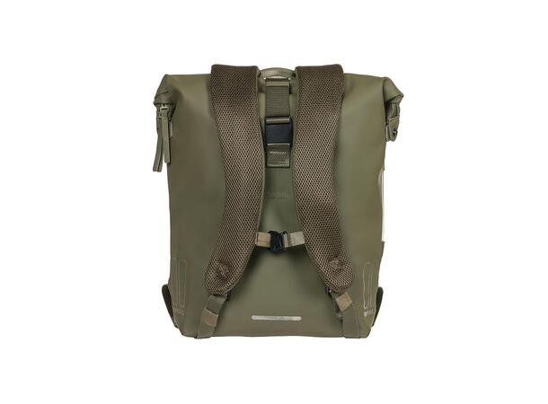 Basil SoHo Nordlicht Sekk Moss Grønn, 17l, IPX3, Hook On System 