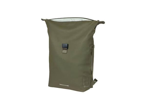 Basil SoHo Nordlicht Sekk Moss Grønn, 17l, IPX3, Hook On System 