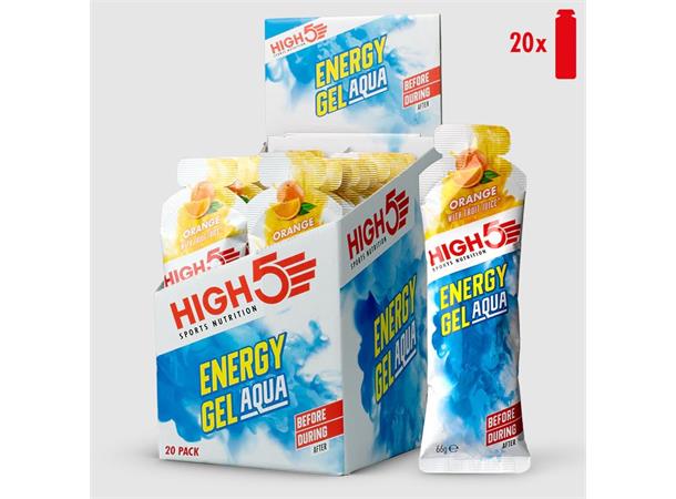 HIGH5 EnergyGel Aqua Appelsin 20pk, 66gr 