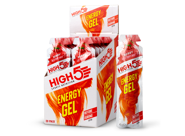 HIGH5 EnergyGel Bær 20pk, 40gr 