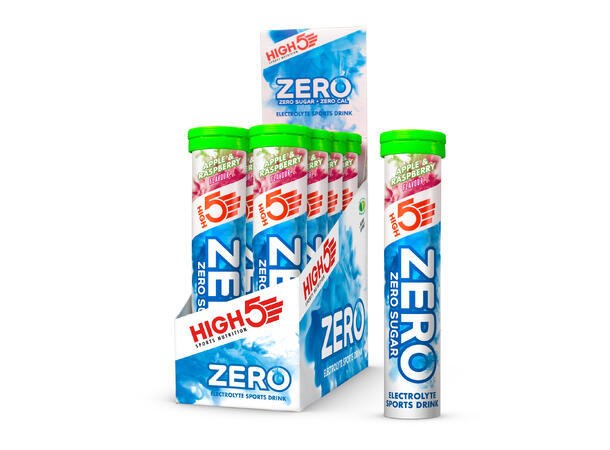 HIGH5 Zero Eple/Bringebær 8pk, 80gr - 20 tabletter 