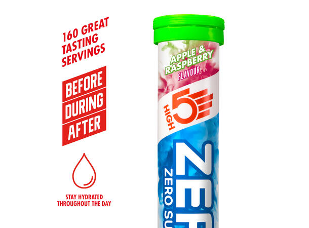 HIGH5 Zero Eple/Bringebær 8pk, 80gr - 20 tabletter 