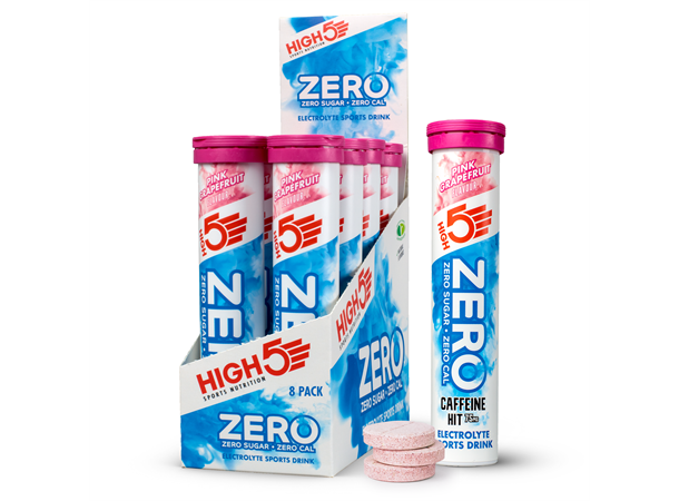 HIGH5 Zero Koffein Hit Rosa Grapefrukt 8pk, 80gr - 20 tabletter