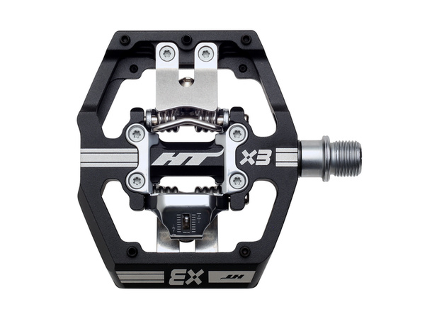 HT X3 DH Race Pedaler Alu, m/cleats, 476gr 