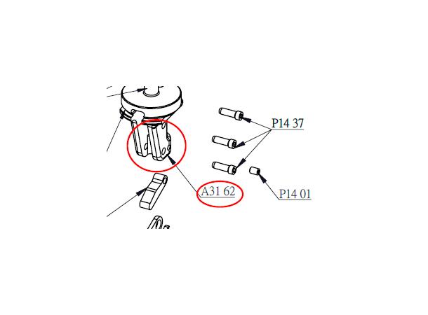 KS Zeta Actuator Assembly 30.9/31.6mm, 