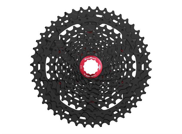 SunRace MS3 10-Delt Kassett 11-46T, 436gr, Sort, Shimano kompatibel 