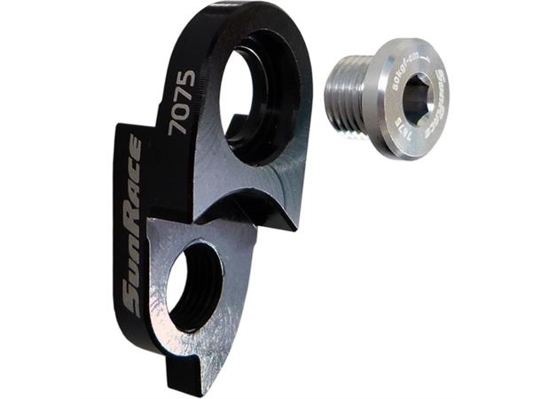SunRace SP570 Girøre Forlenger Sort, 707 aluminium, 13gr 