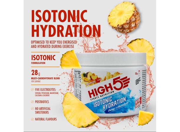 HIGH5 Isotonic Hydration Drink Tropisk 300g, Pulver 