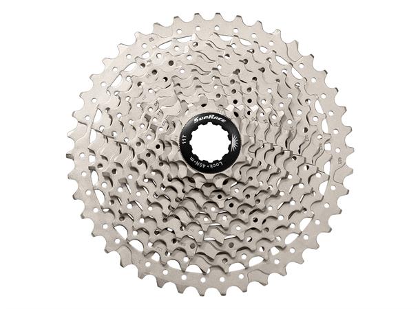 SunRace MS3 10-Delt Kassett 11-51T, XXLgr, Sølv, Shimano kompatibel 