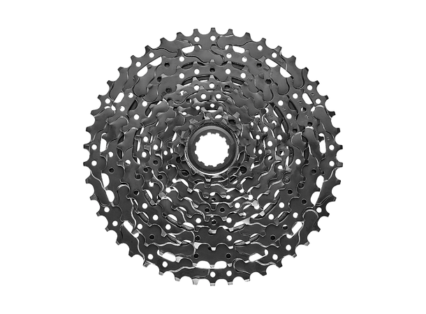Tektro CS-M350-9 9-Delt Kassett 11-46T, 545gr, Sort, Shimano kompatibel 