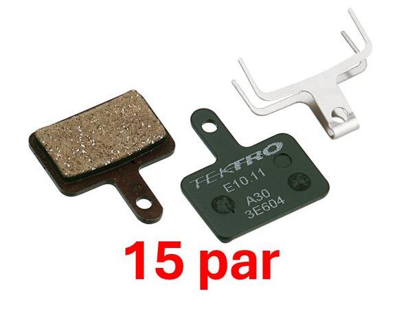 Tektro Skiveklosser 2-piston Resin15-Par E10.11, Tektro / TRP 2-piston + Shimano 