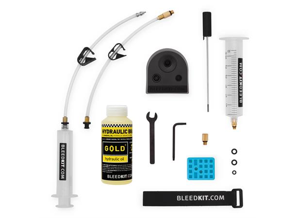 Bleedkit TRP Premium GOLD Luftesett Sprøyter, GOLD-Olje, hansker 