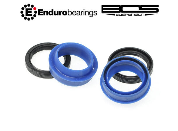 Enduro Blue Seal Gaffelpakning BOS Dust Seal / Oil Seal, Polyuretan 