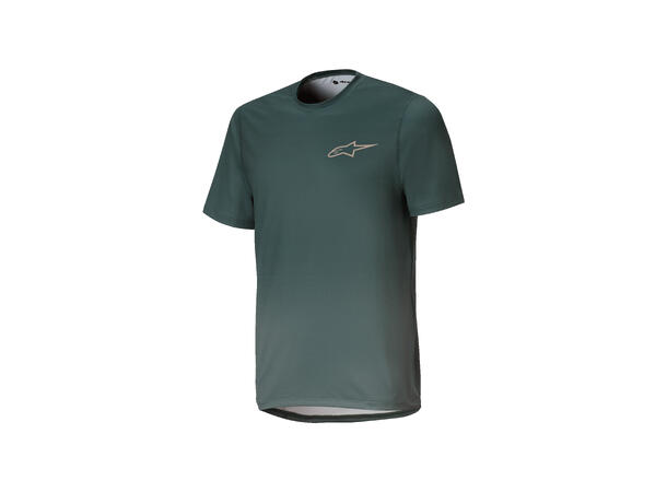 Alpinestars A-Dura JR Rise SS Trøye Sølv/Grønn, Small, Regular fit 