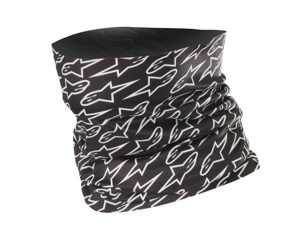 Alpinestars Astars Neck Tube Hals Sort/Hvit, One Size 
