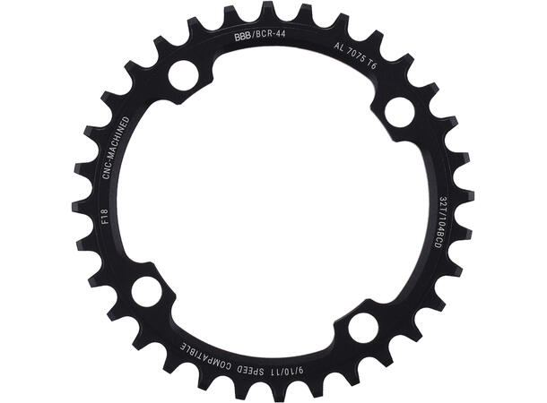 BBB MTBgear BCR-44 Krankdrev 34T 104 BCD/4-arm, 9/10/11-Delt, Alu 