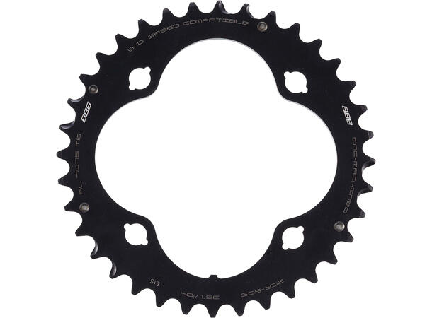 BBB MTBgear BCR-50S Krankdrev 36T 104 BCD/4-arm, 9/10-delt, Alu 