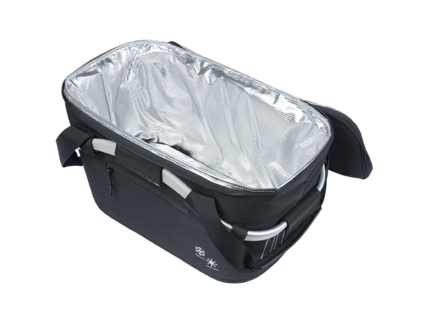 Basil Classic Carry All MIK ISO Kurv Bak Sort, Alu/Stoff, 18 ltr, ink MIK system 