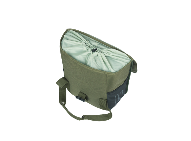 Basil GO-Single Sideveske Grønn, 16 ltr, Hook On System 