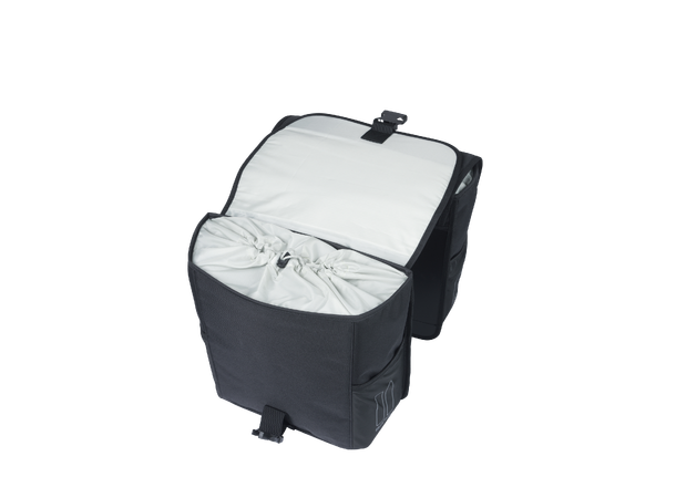 Basil GO Go-Double Sideveske Sett Sort, 32 ltr, Universal Bridge 