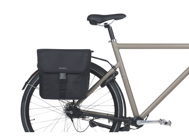 Basil GO Go-Double Sideveske Sett Sort, 32 ltr, Universal Bridge 