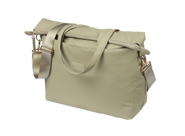 Basil Manhattan Sideveske Beige, 12 ltr, Hook On System 
