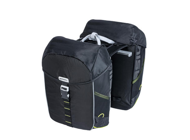 Basil Miles Sideveske Sett Sort/Lime, 34 ltr, ink MIK System 