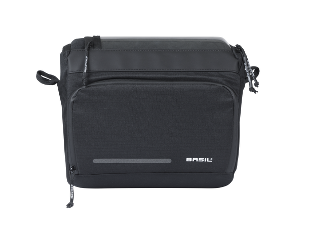 Basil Move KF Veske Front Sort, 8 ltr, ink KF plate 